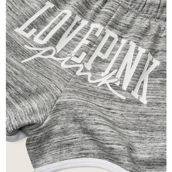 VS VICTORIA SECRET PINK SPELLOUT POCKETS VARSITY BOOTY LOGO SHORTS L LARGE - Picture 5 of 5
